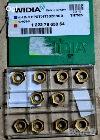 Пластини твърдосплавни WIDIA твърдосплавни пластини 