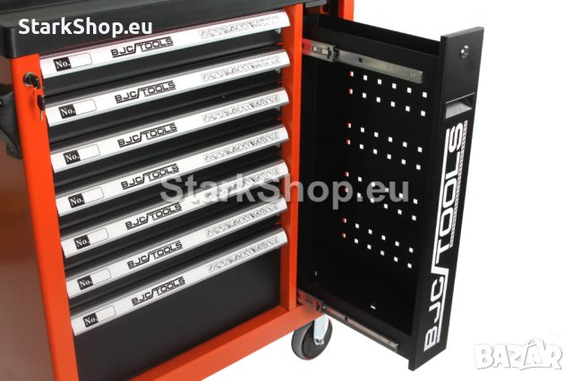 Професионална количка с инструменти – BJC – 7 пълни чекмеджета, снимка 5 - Други инструменти - 40399299