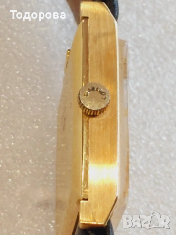 Швейцарски златен 18к часовник от 70те год. на 20 век.Злато 18 грама в 18к.Циферблат злато, снимка 6 - Мъжки - 53394988