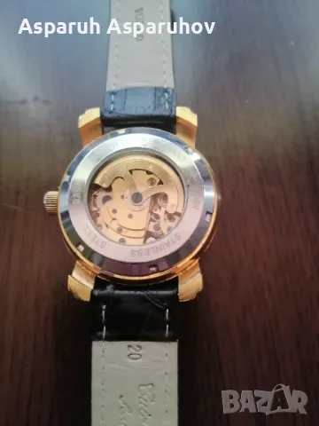Мъжки позлатен автоматичен часовник , снимка 5 - Мъжки - 49060409