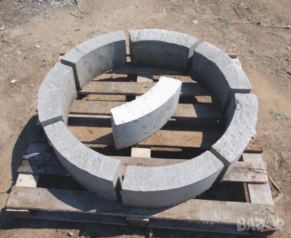 ИЗВИТИ бетонни Блокчета -КЛАДЕНЧОВИ за зидане на кладенци, шахти, резервоари. Плътни изцяло от бетон, снимка 2 - Строителни материали - 42111699