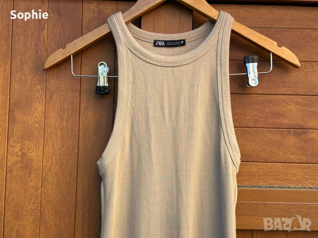 Рипсена рокля Zara, снимка 2 - Рокли - 53861082