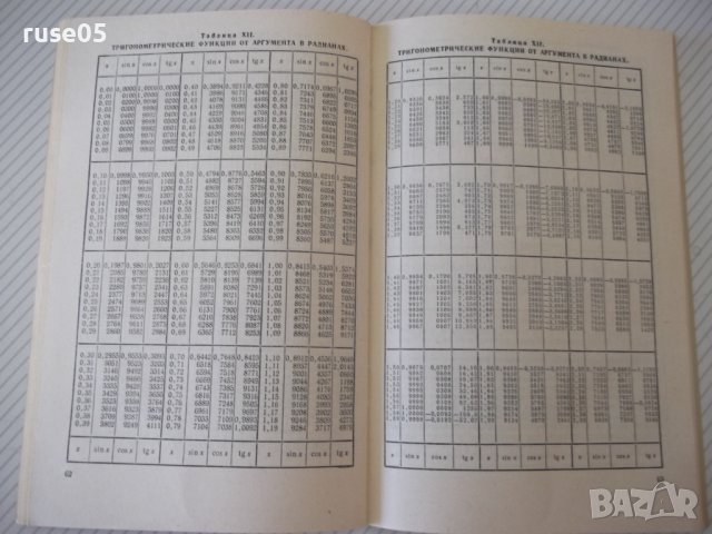 Книга "Четырехзначные математические таблицы-В.Брадис"-96стр, снимка 6 - Учебници, учебни тетрадки - 40696124