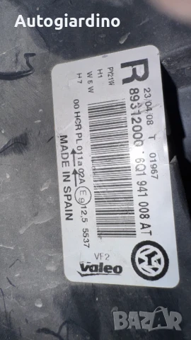 Оригинални Фарове зa VW Polo - 89312000 / 6Q1941008AT, снимка 2 - Части - 51193716