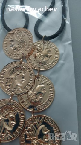 Етно диадема накит за глава с пендари златни и сребърни (имитация), снимка 9 - Колиета, медальони, синджири - 23263029