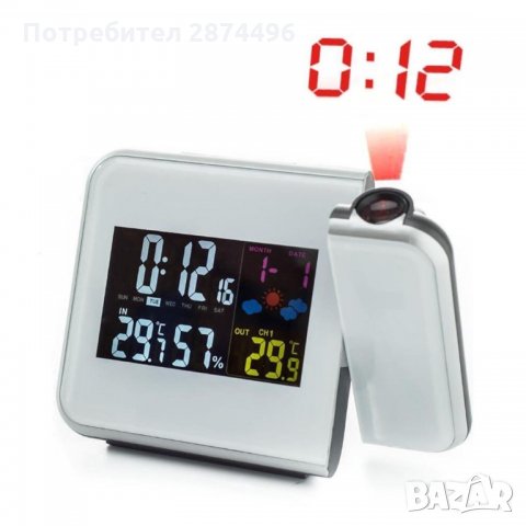 8190 Прожекционен часовник, метеостанция и термометър