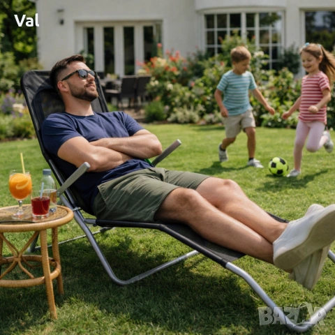 Градински шезлонг - перфектна комбинация от елегантност и практичност, снимка 6 - Градински мебели, декорация  - 53843033