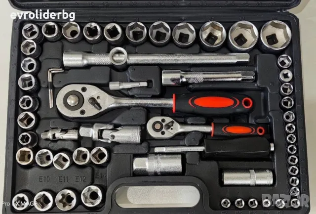 ШОК ЦЕНА!!!СУПЕР ПРОМОЦИЯ!!! Гедоре 108ч ZX Хром-Ванадий., снимка 3 - Куфари с инструменти - 26237122