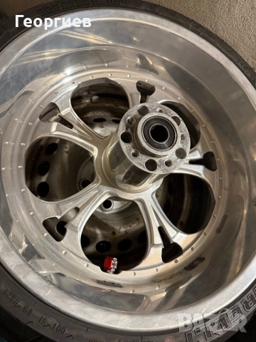 Custom CNC Алуминиева Джанта 18" за Мотор Широка Гума (240), снимка 6 - Гуми и джанти - 53486171