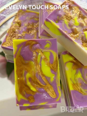 Ръчно изработен сапун „Лилав зюмбюл, снимка 7 - Козметика за тяло - 53277499