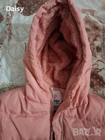 Детско зимно яке розово, снимка 2 - Детски якета и елеци - 52794337