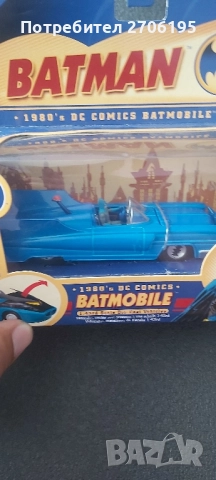 Батман метална количка - 1980г. DC Comics Batmobile , снимка 3 - Коли, камиони, мотори, писти - 51818107