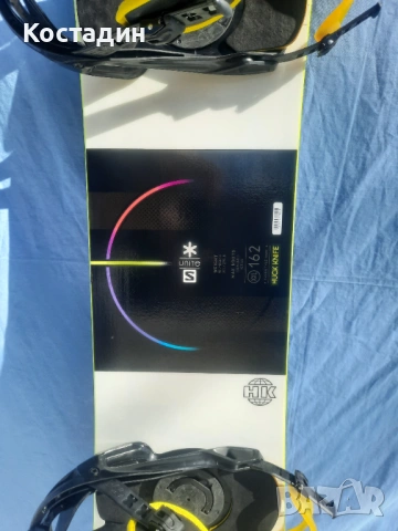 Сноуборд 162см. Salomon Huck Knife RTL  с автомати, снимка 4 - Зимни спортове - 53623713