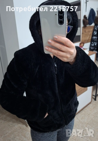 Дамско плюшено яке., снимка 2 - Якета - 34363721