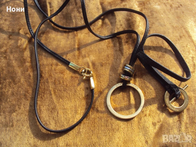 Дизайнерска гривна Dyrberg/kern с дълго колие което пада към гърдите, снимка 6 - Колиета, медальони, синджири - 51219681