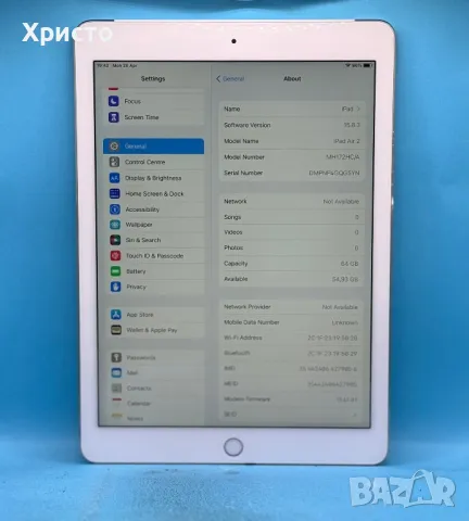 Таблет iPad Air 2 Wi-Fi + Cellular, 64GB, Gold , снимка 4 - Таблети - 50076115