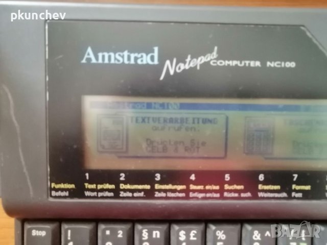 Ретро компютър  Amstrad NC100 Notepad, снимка 5 - Антикварни и старинни предмети - 40838436