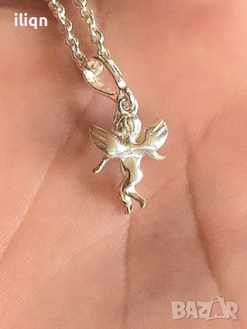 Сребърен синджир с висулка. 47см. Цена 28,99лв. За Севлиево безплатна доставка., снимка 3 - Колиета, медальони, синджири - 51394521