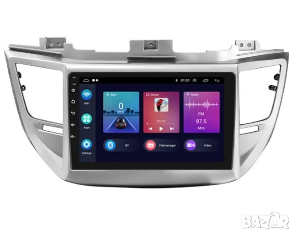 Мултимедия, Двоен дин, за Hyundai Tucson, Навигация, автомобил, плеър, Android, Хюндай Туксон, 2015, снимка 6 - Навигация за кола - 41327605