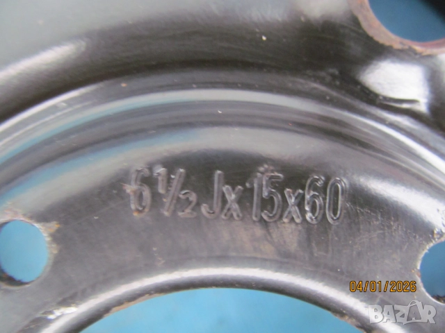   Железни Джанти подходящи за Форд Транзит Къстъм 5x160 , 15 цола, снимка 4 - Гуми и джанти - 52985748