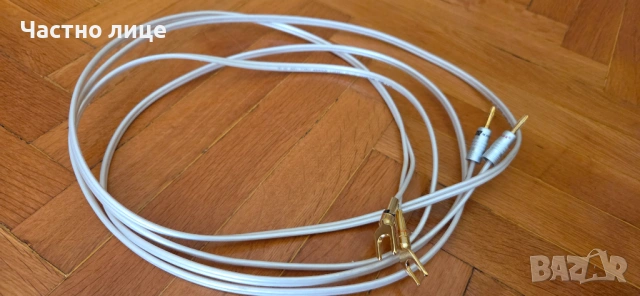 Продавам висококачествен професионален кабел за тонколони QED. Комплект 2 кабела по 3.5 метра., снимка 4 - Тонколони - 53459679