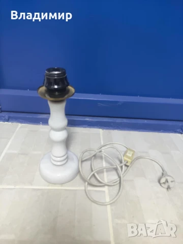Мраморни ретро  лампи, снимка 9 - Настолни лампи - 48800167