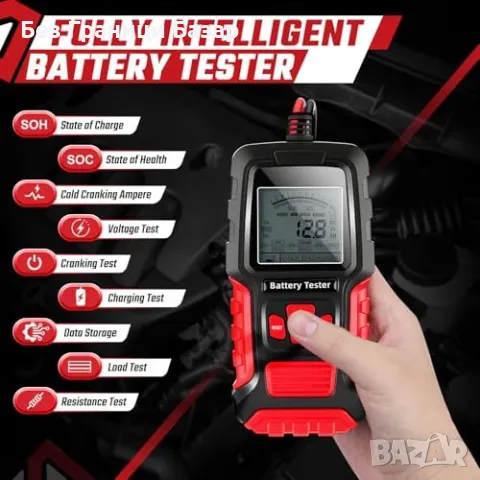 Нов FBT-300 Автотестер за акумулатори 12V/24V за кола, лодка, камион, RV, снимка 2 - Друга електроника - 50287250