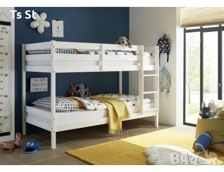 Двуетажно легло с ортопедични матраци 200х90см, снимка 5 - Мебели за детската стая - 53198692