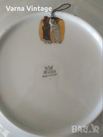 Много красива колекционерска порцеланова чиния POLKA. Karolina ПНР Полша., снимка 4 - Антикварни и старинни предмети - 52223863