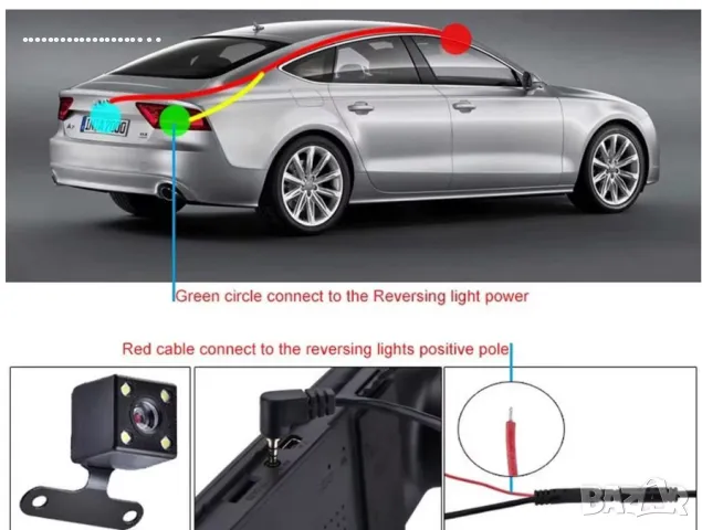 100% HD ПАРКИНГ Камера задно виждане с голяма резолюция CCD 1080P, снимка 7 - Аксесоари и консумативи - 26667313