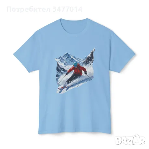 Тениска със сноубордист, снимка 1