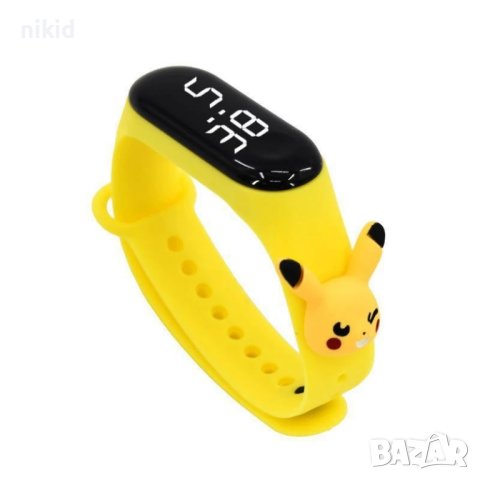 Led покемон Пикачу Pokemon детски часовник електронен тип гривна, снимка 3 - Детски - 44419710
