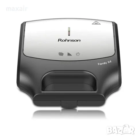 Сандвич тостер Rohnson R-2687 Family X4 * Гаранция 2 години, снимка 2 - Тостери - 49148004