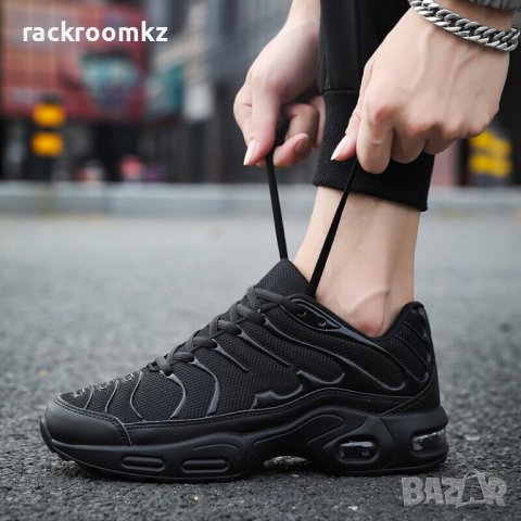 Мъжки маратонки с въздушни камери в черен цвят , снимка 4 - Маратонки - 41531153