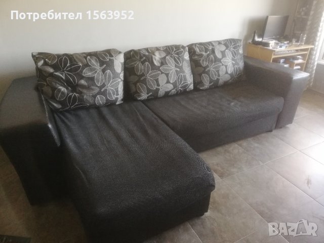 Ъглов диван с функция за сън, снимка 1 - Дивани и мека мебел - 41977969