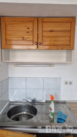 Кухненски шкафове - 2 бр., за стена; дърво+ПДЧ, снимка 2 - Шкафове - 52775773