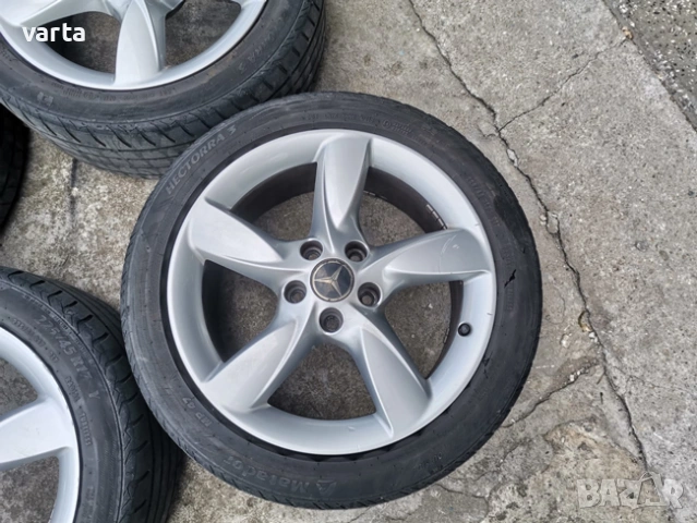 4бр лети джанти 17" за Мерцедес с гуми 225/45/17 , снимка 6 - Гуми и джанти - 53219034