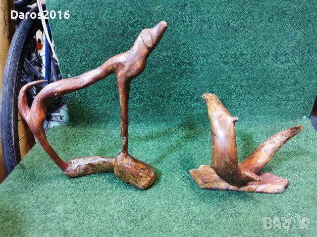 Дървени статуетки, ръчна изработка, снимка 5 - Статуетки - 40011261