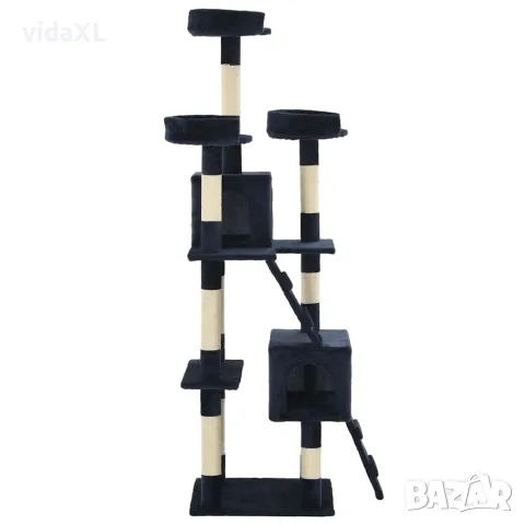 vidaXL Котешко дърво със сизалени стълбове, 170 см, синьо, снимка 2 - За котки - 56146206