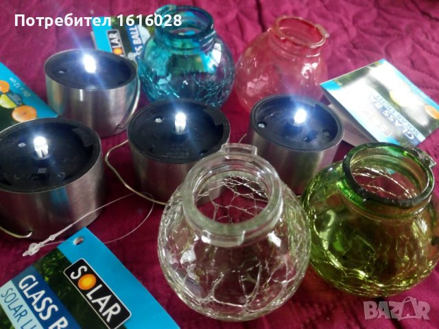 Нови  соларни лампи-топки за закачане за къмпинг,градина и др., снимка 7 - Соларни лампи - 40537519