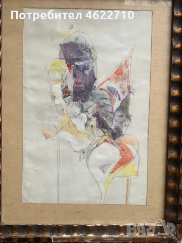 картина , Прегръдка 1 , от Атанас Нацев, снимка 2 - Картини - 52922055