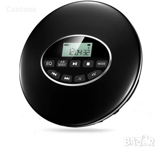 Bluetooth CD плейър с LCD дисплей, micro SD карта, AUX кабел, CD, CD-R, CD-RM, MP3, CD-DA, MPS, WMA 