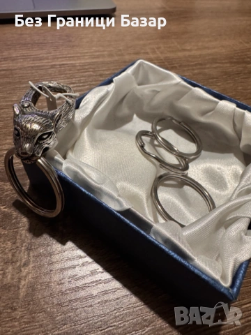 Нов Луксозен метален ключодържател Zilley с вълк, стилен аксесоар за ключове, подарък за мъже и жени