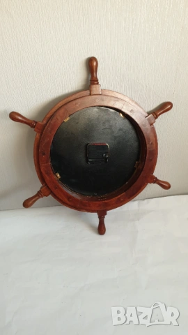 Стар дървен кварцов корабен часовник, снимка 6 - Антикварни и старинни предмети - 53866442