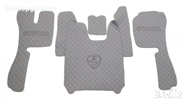 Кожени стелки за SCANIA R 2010-2016 година с три бродирани лога, снимка 4 - Аксесоари и консумативи - 39936844
