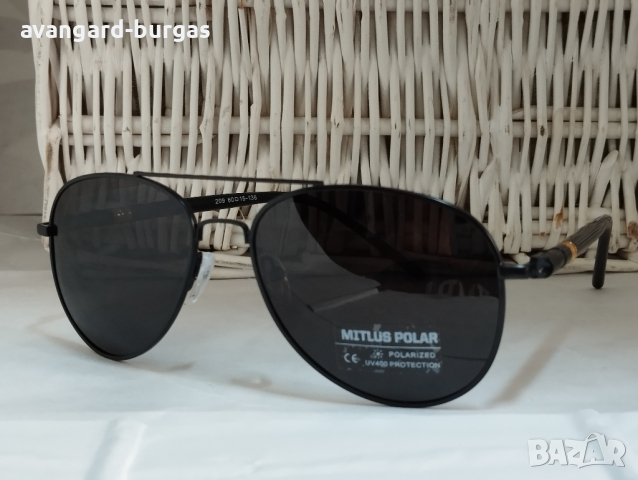 121 Слънчеви очила, унисекс модел  авиатор с поляризация avangard-burgas