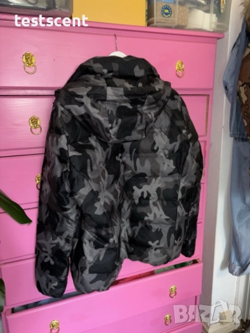 $171 Мъжко яке Superdry Padded Jacket размер 2XL сив камуфлаж  Grey Camo, снимка 2 - Якета - 52173723