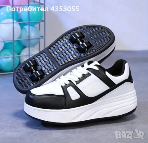 Детски маратонки с колелца, светещи обувки с колела, ролери, Heelys - НОВИ - Различна номерацив, снимка 4 - Детски маратонки - 48617546