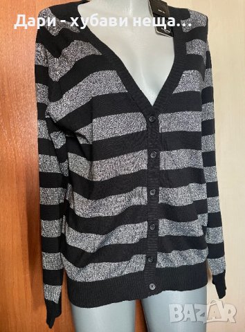 Тънка жилетка в черно и сребристо🍀❤️M/L,L❤️🍀арт.116, снимка 3 - Жилетки - 41023159
