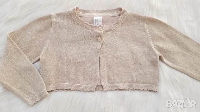 Болеро H&M в цвят злато 18-24 месеца, снимка 7 - Жилетки и елечета за бебе - 36235284